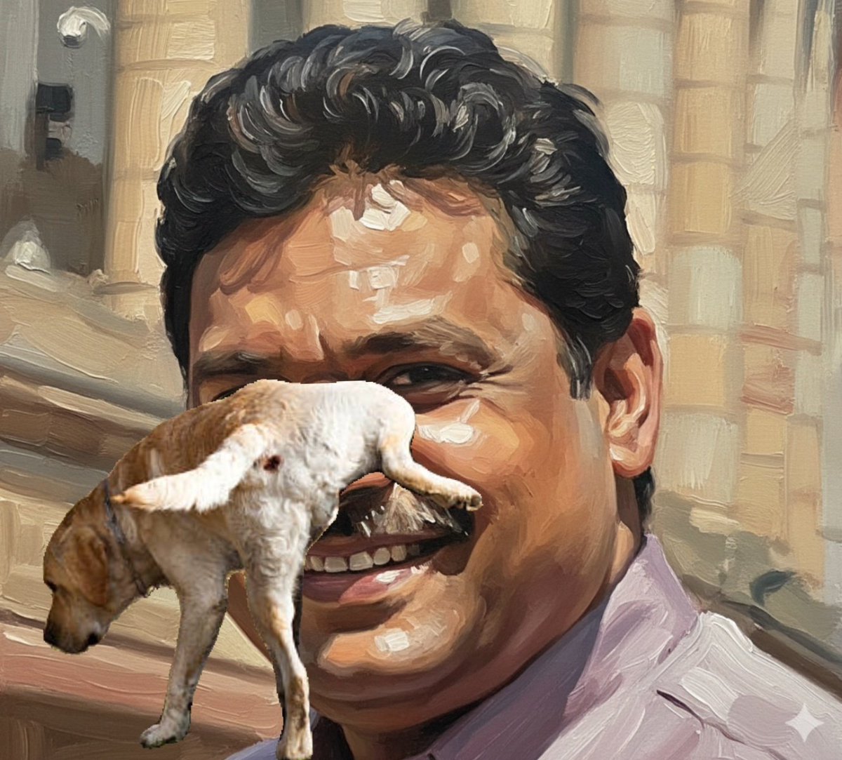 drGcsingh113798's tweet image. कुकुर @KirtiAzaad के मुँह पर मूत रहा 😂