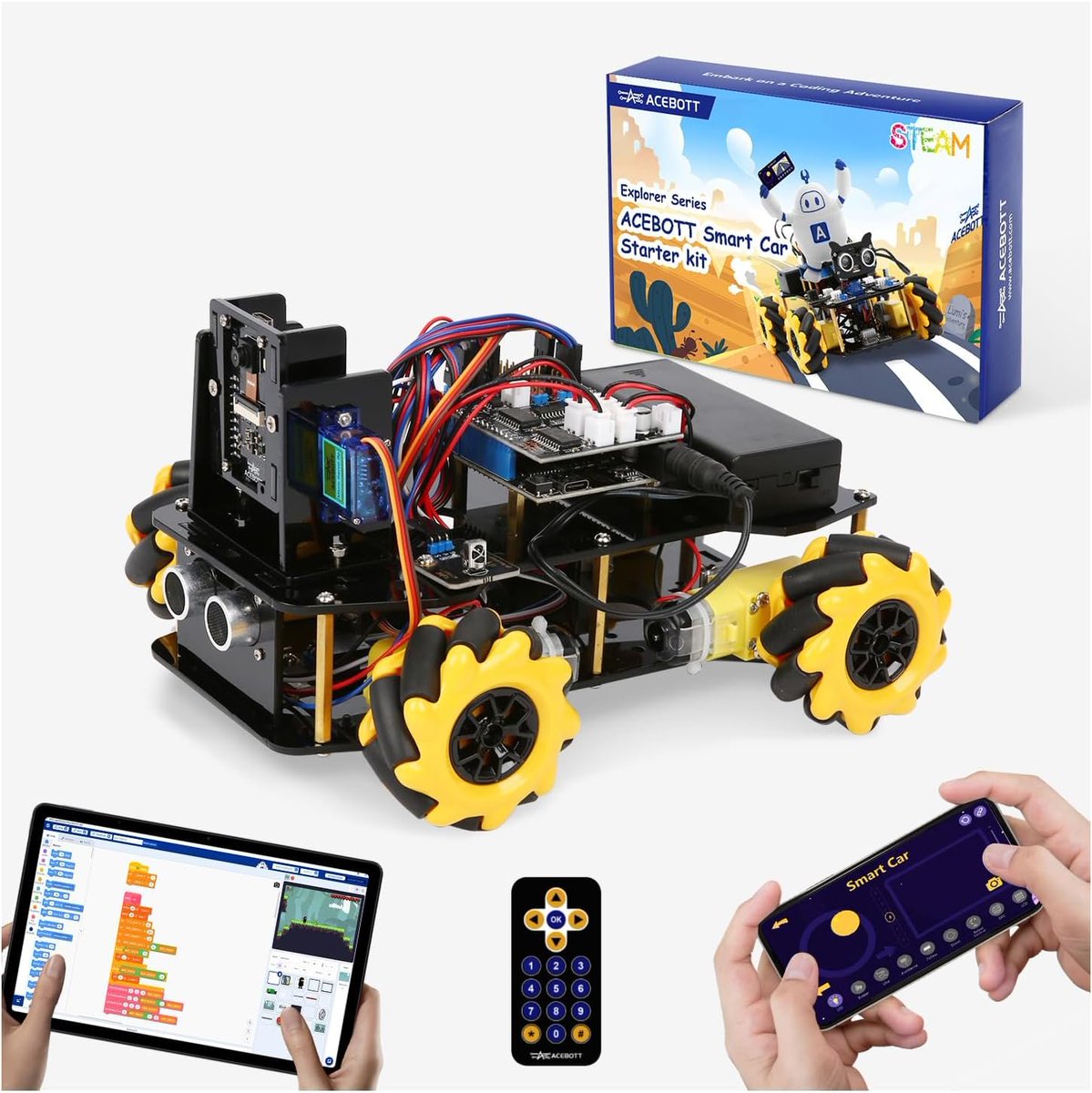 pfdealz's tweet image. Robotics Kit for Kids Ages 8–12 12-16, ACEBOTT Smart Robot Car  for $65.99!!

sovrn.co/1cdnwhx

#Ad #Onsale

Image credit: Amazon