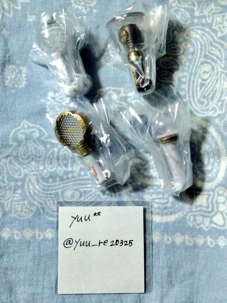 yuu_re20325's tweet image. 【交換】ミュージカル刀剣乱舞 刀ミュ 十周年記念 ミニチュア ペンライトチャーム ガチャ

譲
真剣乱舞祭2016 2018
寿乱舞音曲祭 祝玖寿

求
歌合乱舞狂乱2019
十周年記念

29日池袋(15時半まで)→TDC手渡し夕方(17時頃)、30日TDC手渡し
または郵送にて
検索からもお気軽にお声がけください。