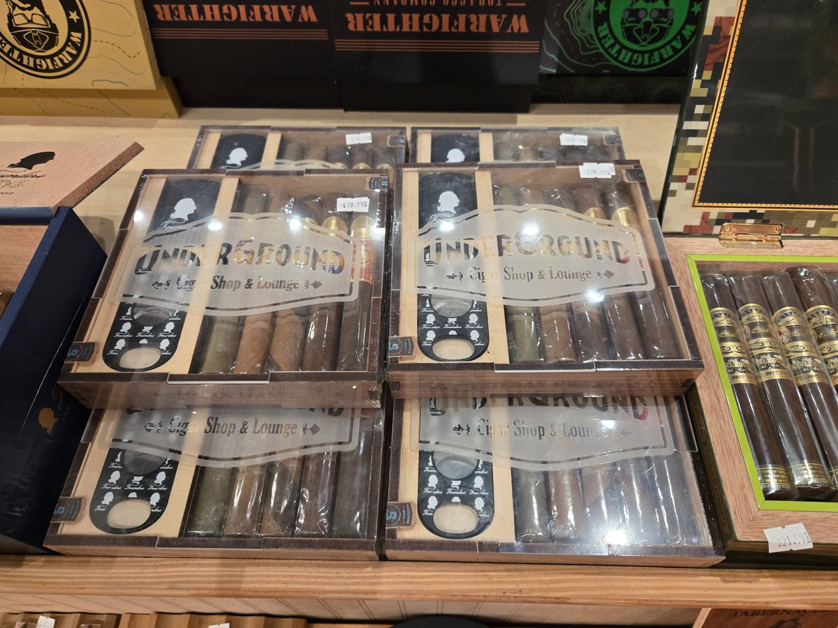 Black Friday sale begins at noon. 

Online use promo code #blackfriday for 20% off.

undergroundcigars.com