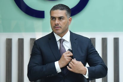 eltemagv's tweet image. Nunca en la historia la seguridad del país había estado en manos de un equipo tan capaz y profesional:

Presidenta: Claudia Sheinbaum

Secretario de Seguridad: Omar García Harfuch

Presidente de la SCJN: Hugo Aguilar

Fiscal de la República: Ernestina Godoy

Enhorabuena 🇲🇽