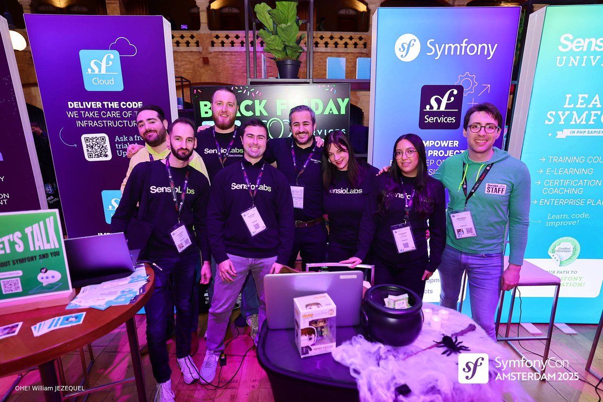 symfonycon's tweet image. 💎 Diamond Sponsor Spotlight: Sensiolabs! 🚀

A massive thank you to @sensiolabs for powering #SymfonyCon Amsterdam 2025! 🙌🎉

🌭🎮 From the hotdog stand to the super fun games, you brought the energy and the good vibes! 💥😎

Thank you!! 💛⚡

#PHP #Symfony #Sponsor