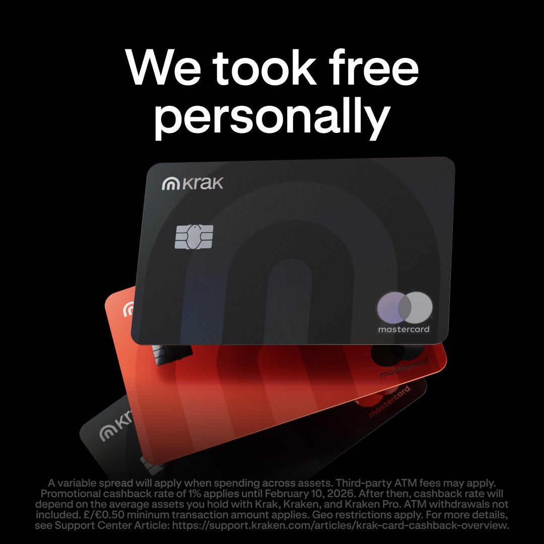 We took ‘free’ personally.

No transaction fees.
No monthly fees.
No annual fees.
No ATM fees.

We even give you back 1%.
Free to order, too. 💳