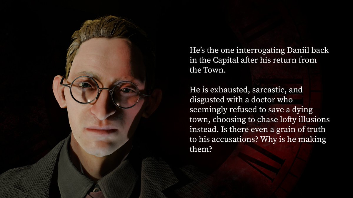 Today, let’s talk about another face from the Pathologic 3: Quarantine — the Inspector. 

The only most obvious question is -- who is the Inspector?