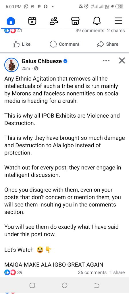 IPOB has numerous intellectuals in its ranks. In the leadership’s chain of command, the writers, media personalities, legal representatives, and even the man who leads IPOB is a walking encyclopaedia. Anyone who says that this Biafra agitation is devoid of intellectuals has lied.
