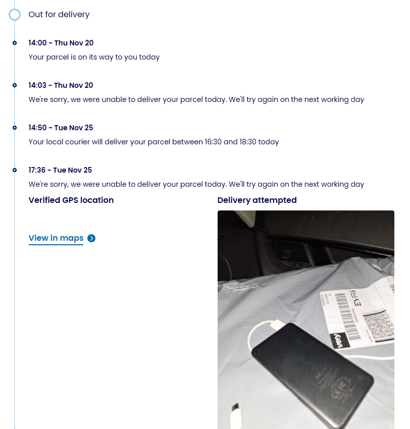 ftm247's tweet photo. @EvriDeliveryCom where is my parcel?!
I mean that parcel in the photo isnt even mine (I didnt order anything from very) and now your horrendous AI chat and phone service doesnt even allow me to speak to a human being, can someone reach out to me please not a clue whats going on! https://t.co/3iAb31Rx6c
