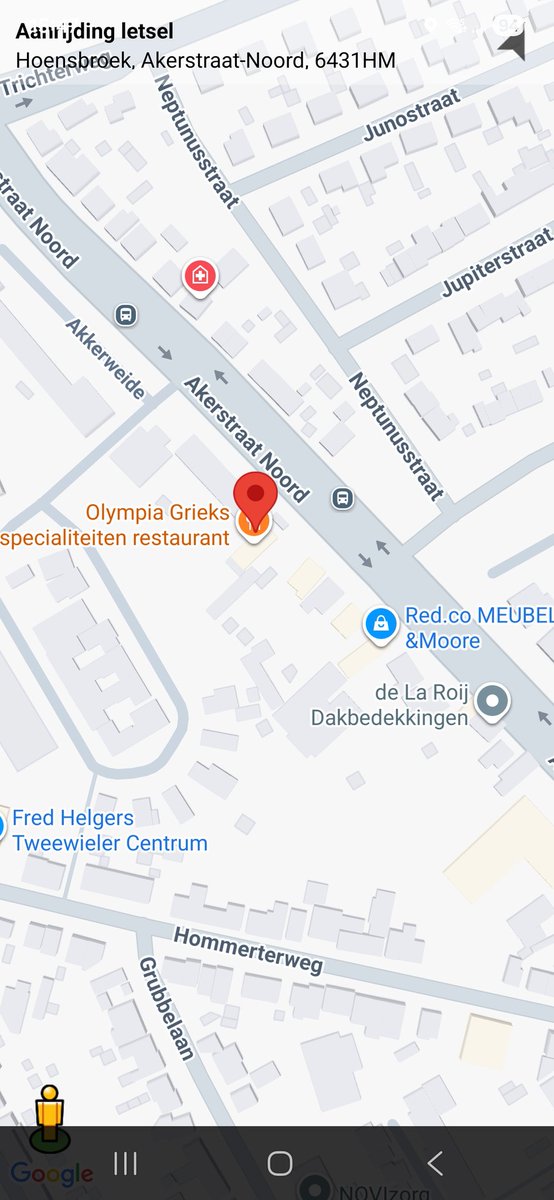 Aanrijding met letsel op Akerstraat Noord, Hoensbroek