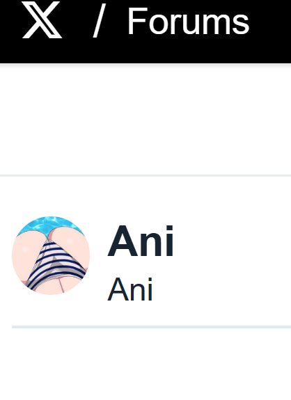jup_enjoyoors's tweet image. devcommunity.x.com/u/ani/
Why does Ani have a fat anime ass on her profile wtf!?