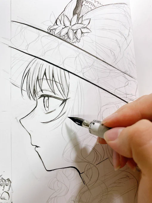 あ、線画はアナログで描いてる事を
もっと言っていこうと思いました...! 