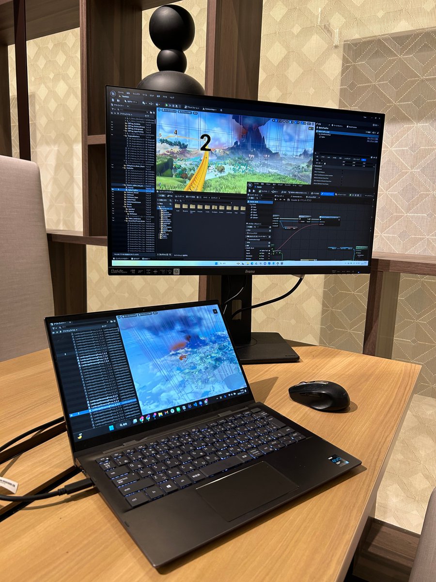 surreal_2025's tweet image. 【制作風景公開🎥】
大好評だったVRコースターの制作風景を公開します！
こちらはレール敷設の様子です🎢
制作にはUnrealEngine５を利用しています
#UnrealEngine5 
#一橋大学