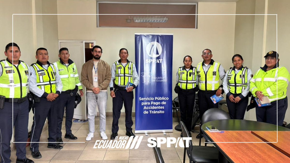 SPPAT Ambato mantuvo reunión con lo agentes municipales de tránsito <a href="/gadambato/">GAD Municipalidad de Ambato</a>  encargados de la Educación vial del cantón, brindando información acerca de las protecciones que brinda el SPPAT.