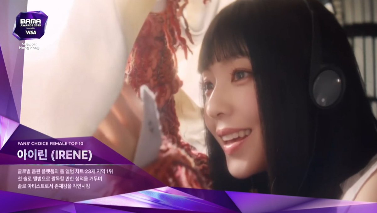 Soloist Irene as Daesang and Bonsang winner, congratulations again ☺️