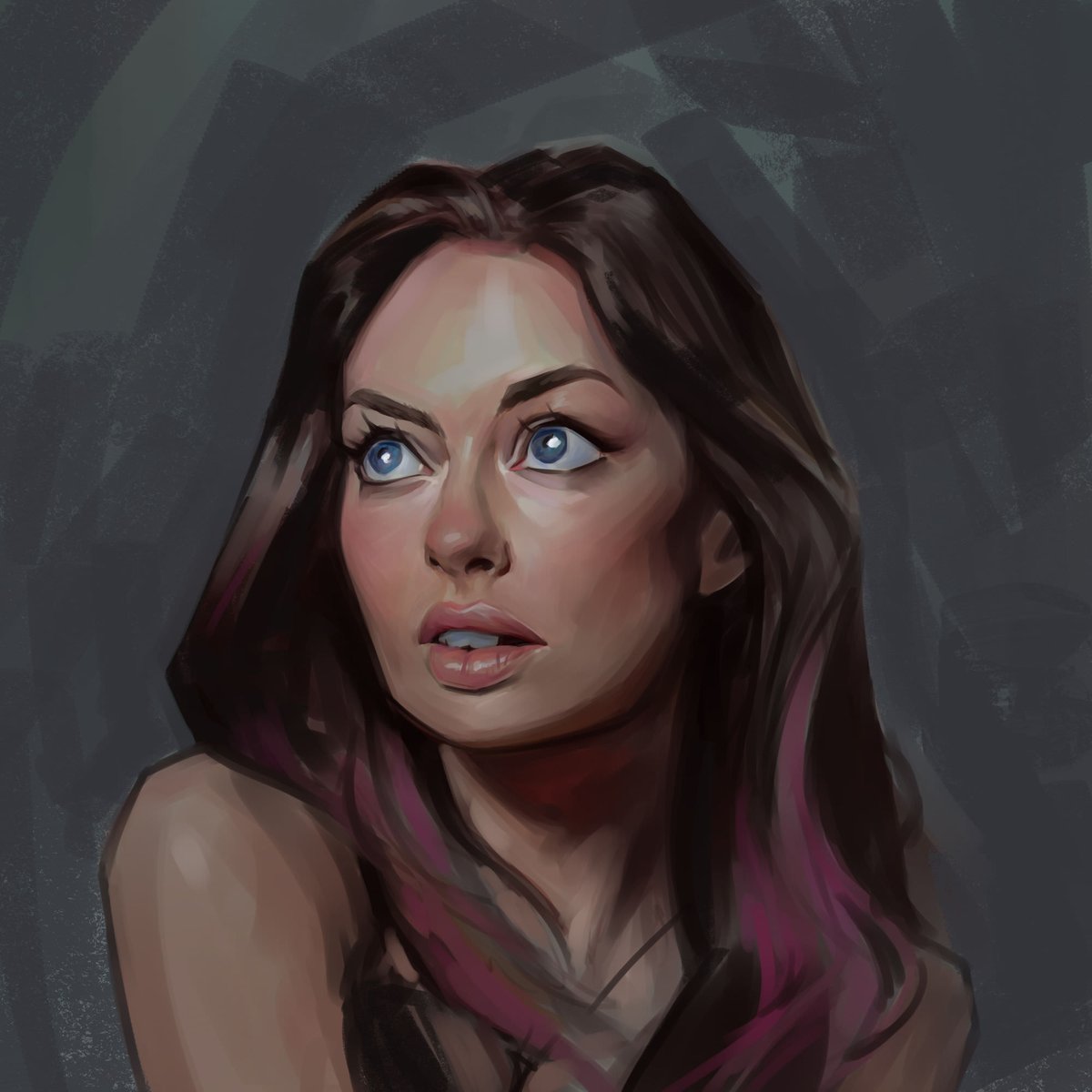 noahbradley's tweet image. I'm biased because, well, I did marry her, but Rachel has gotta be one of the best subjects to paint