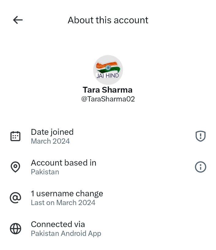 Starboy2079's tweet image. Two new Cockroaches have been spotted

1. Tara Sharma 
Bio : JNU, Delhi
Posts: Pro Congress, Anti BJP, target India&apos;s achievements, Rafale propaganda
Location: Pakistan

2. Akriti Sharma 
Bio: JNU, Delhi
Posts: Anti BJP, target Rafale n India&apos;s achievements 
Location: Pakistan