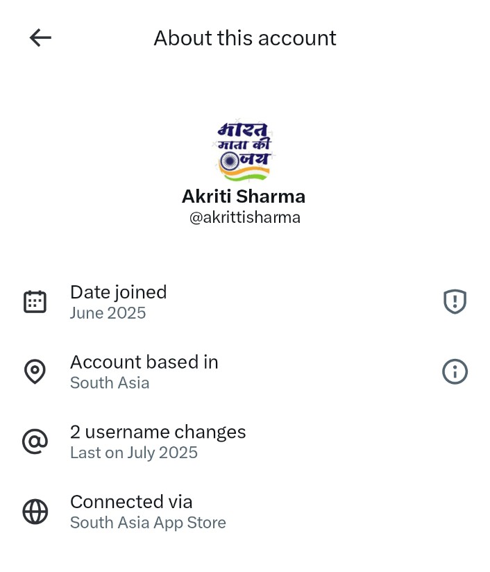 Starboy2079's tweet image. Two new Cockroaches have been spotted

1. Tara Sharma 
Bio : JNU, Delhi
Posts: Pro Congress, Anti BJP, target India&apos;s achievements, Rafale propaganda
Location: Pakistan

2. Akriti Sharma 
Bio: JNU, Delhi
Posts: Anti BJP, target Rafale n India&apos;s achievements 
Location: Pakistan