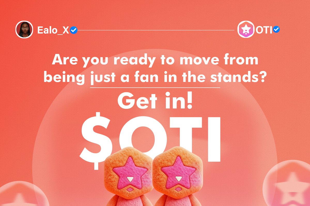 Ealo06's tweet photo. Are you ready to move from being just a fan in the stands to having a stake on the field?
The game is changing. Will you play?
Let's build this together.
Follow @owntheinfluence and be part of the story.
#owntheinfluence #OTI https://t.co/iWnto1fzms