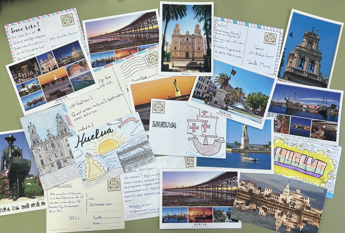 iesneruda's tweet photo. Salvete! 
Nuestro alumnado de 4°ESO y 1º de Bachillerato ya ha empezado con el proyecto anual de latín, el Commercium Epistularum @CEpistularum, que consiste en un intercambio de cartas en latín con centros de toda España y alguno de Europa. https://t.co/m1ajKHkcO3