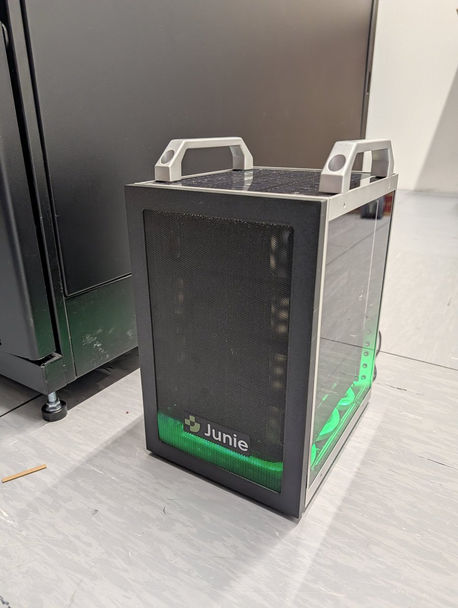 Merocle's tweet image. Honey, I shrunk the Datacenter

P.S. Four NVIDIA DGX Sparks in tiny rack. You can see it live next week at re:invent at the JetBrains booth