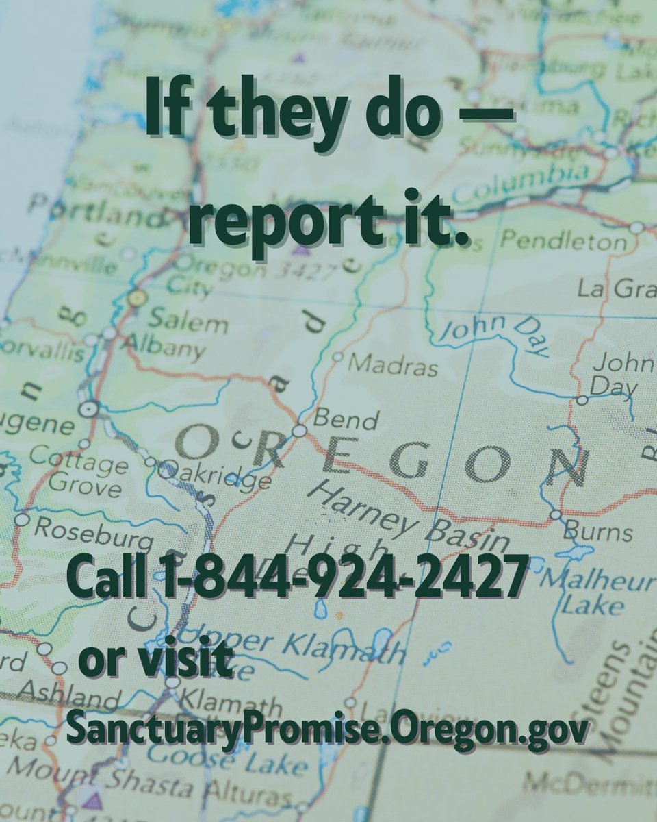 TheStatesUnited's tweet image. Our communities only work when everyone is safe enough to show up.
Oregon’s Sanctuary Promise Law protects that right.
Know it. Share it. Defend it.