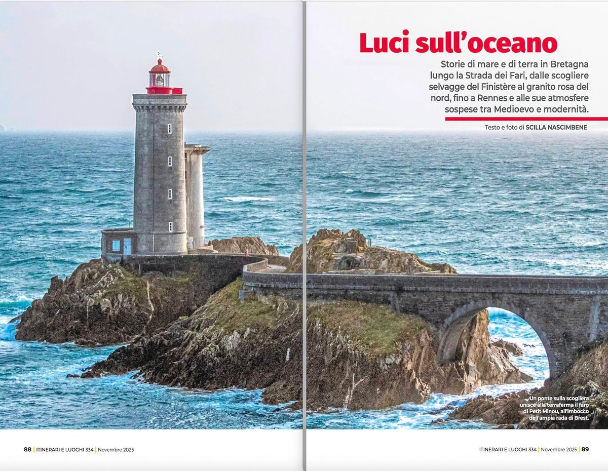 [reportage] La Strada dei fari in Bretagna su Itinerari e Luoghi in edicola . Un itinerario green che culmina con Rennes , capitale della Bretagna , da non perdere ! #ExploreFrance <a href="/Bzh_Tourisme/">BretagneTourisme</a>