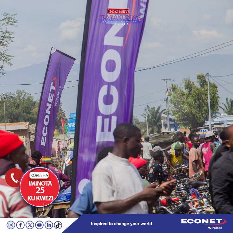 🚀 Econet Irabakunda inaendelea! Jana tulikuwa Ruziba, leo tuko Gatumba tukitoa usajili, SIM swap na taarifa zote za jinsi ya kuwa mshindi. Piga dakika 25+ kwa mwezi, earn points, kagua kupitia *123#. Muda wako unaweza kuwa huu! 💙📞✨

#Irabakunda
#Econet
#Burundi