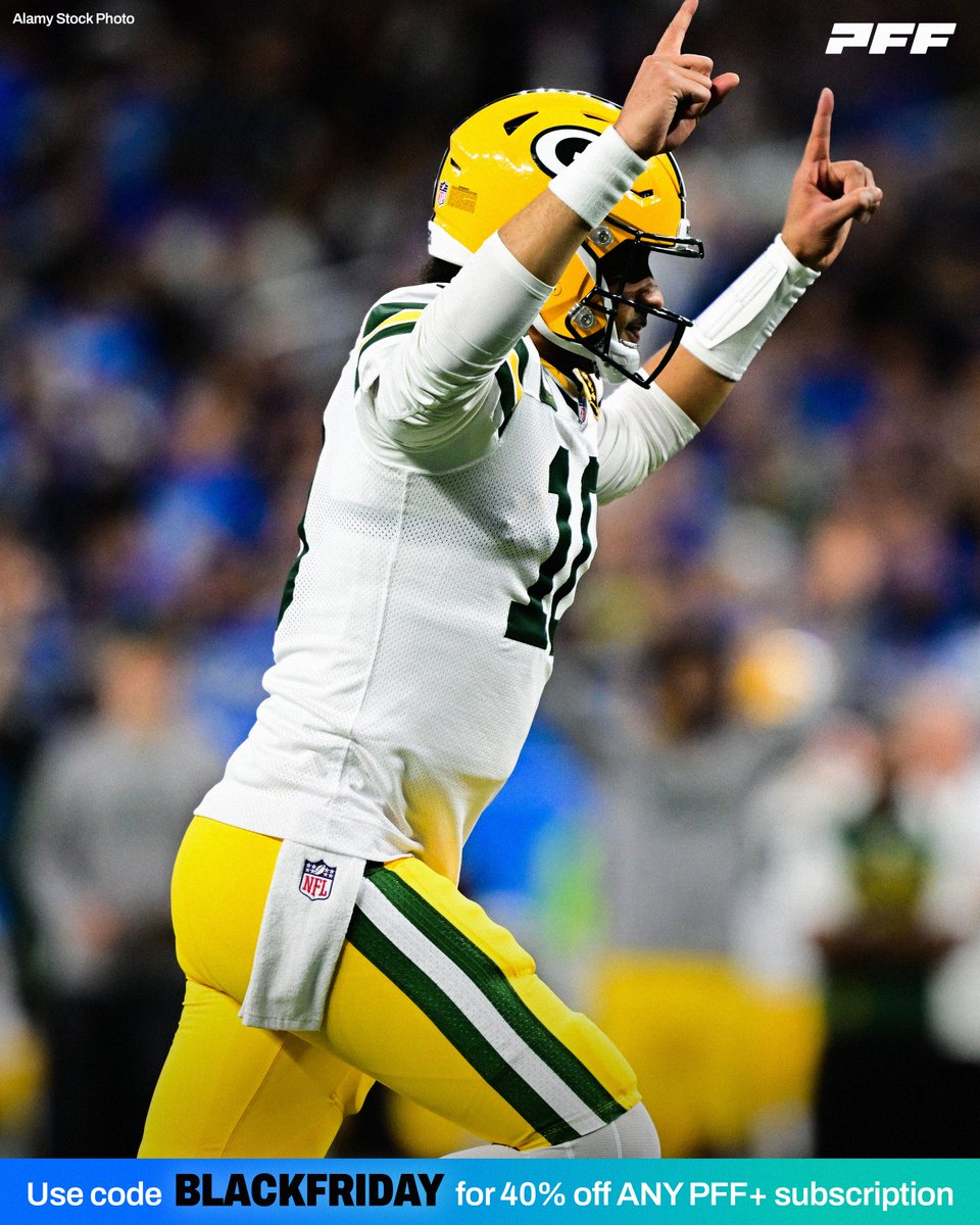 Jordan Love in his career on Thanksgiving:

🦃 3-0 record
🦃 92.0 PFF grade
🦃 9 TDs
🦃 0 INTs