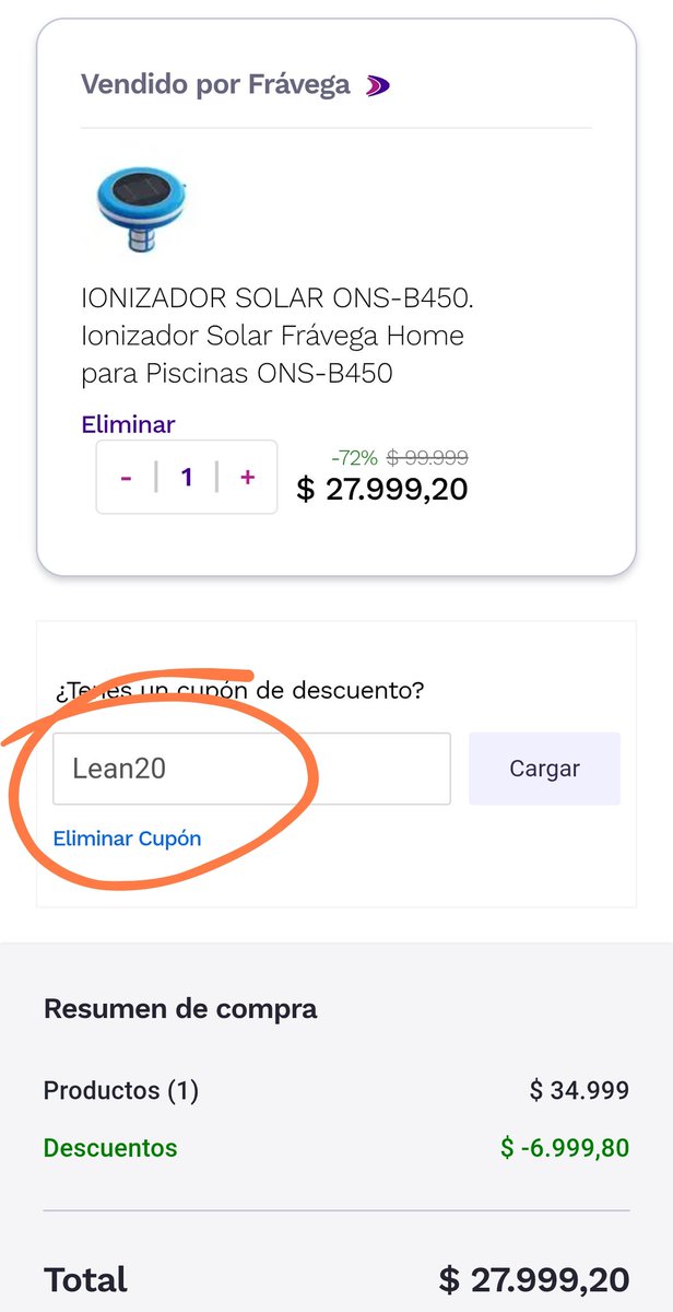 AhorrandoAndoAr's tweet photo. FRÁVEGA se suma al BLACK FRIDAY con promos que se pueden combinar 🔥🔥🔥

Hasta 50% DE DESCUENTO, HASTA 12 CUOTAS SIN INTERES y entrega en 24hs o retiro gratis en sucursal 🙌

+ CUPON EXCLUSIVO: LEAN20
De 20% OFF sin tope de reintegro!!!
Tiene vigencia hasta el sábado 23:59 APÚRENSE A USARLO 😱

+ hasta 20% de descuento pagando con bancos seleccionados + MODO, con tope de $20.000

Les dejo el link:
https://t.co/N8LCmiDjuA