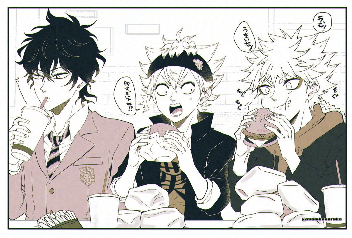 memkoneruko's tweet image. いっぱい食べる君が〜っ！🍔🥤🍟