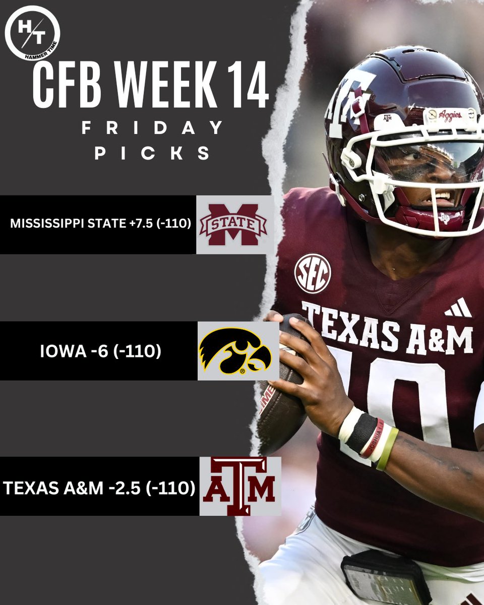 hammertimebet's tweet photo. Our College Football Black Friday Picks https://t.co/kUL0YU1xnn