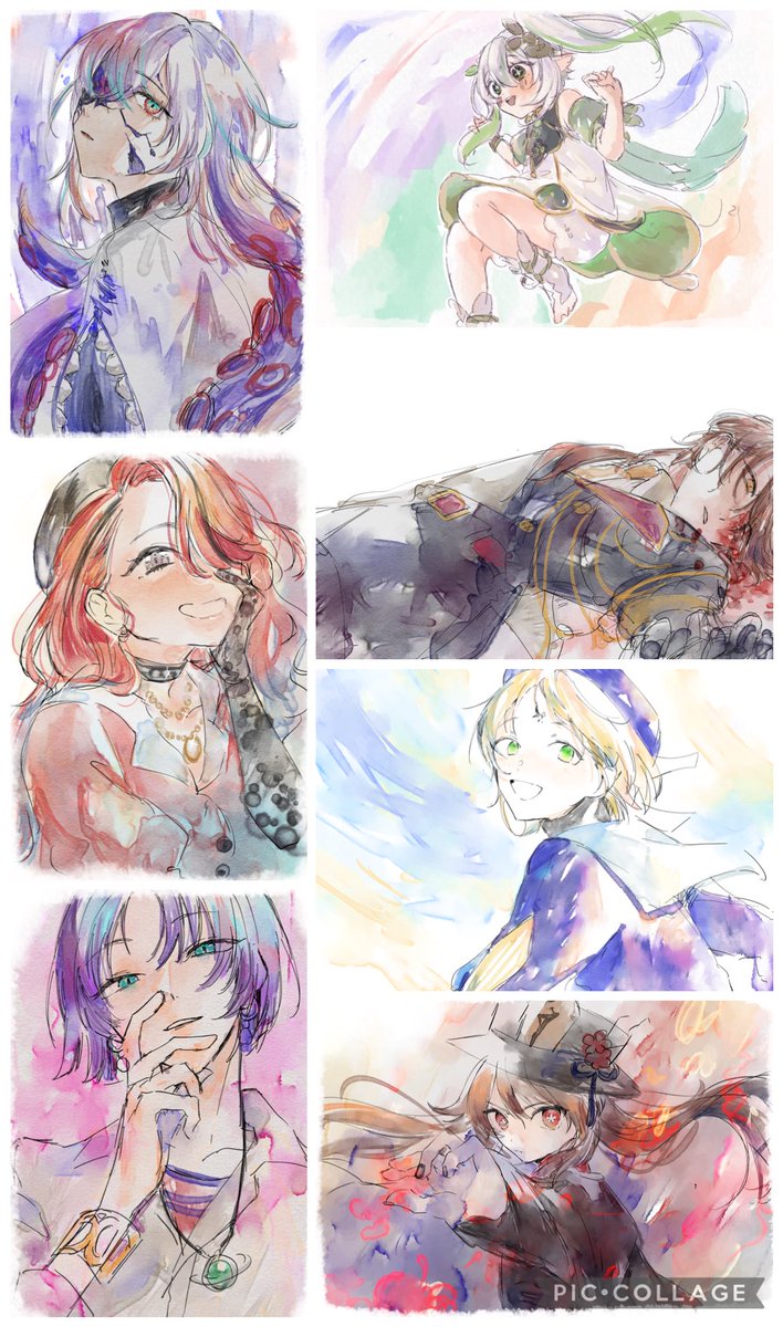 Post by しんく on X: 水彩風まとめ