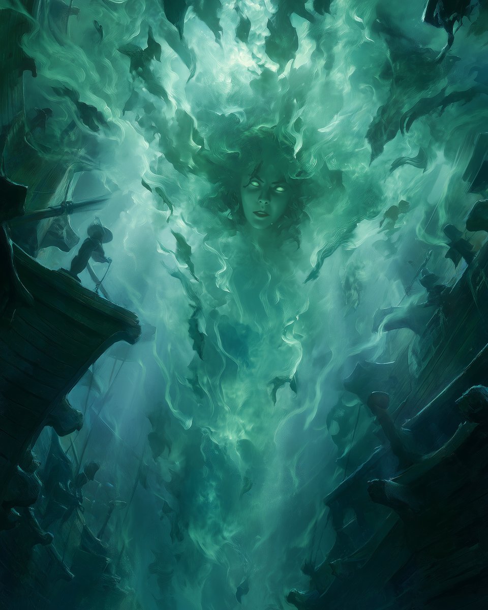 HonorVSMadness's tweet image. The ocean keeps memories the way the deep keeps secrets — quietly, endlessly, without forgiveness.

Call to it, and it answers with shapes that should not exist, born from salt, silence, and whatever drowned before you.

They don’t speak. They surround.

Illusion of the Sea —…