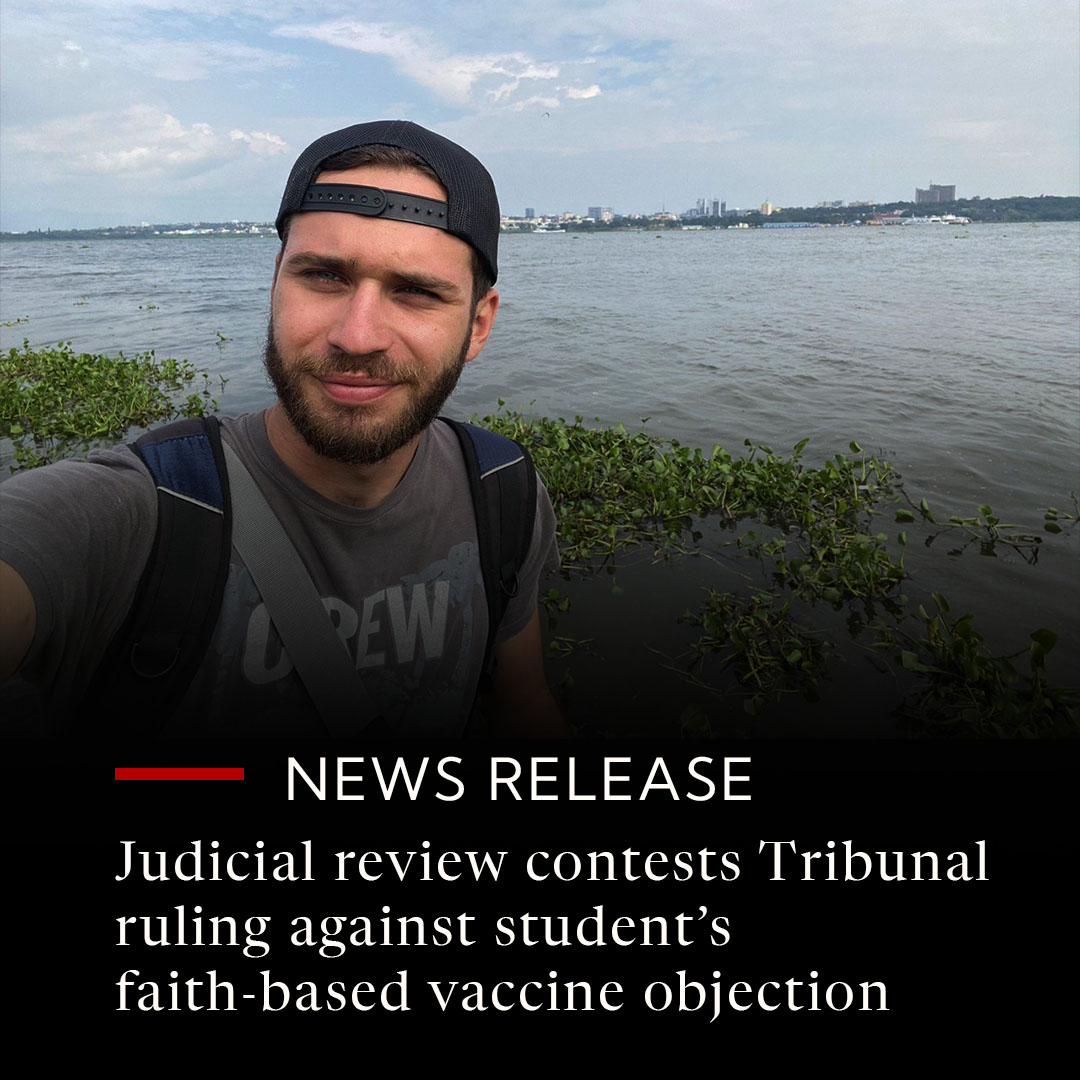 JCCFCanada's tweet image. Lawyers have filed an application for judicial review in the Ontario Divisional Court on behalf of engineer and former Ontario Tech University (University) student Philip Anisimov. The application asks the Court to review and overturn a decision of the Human Rights Tribunal of…