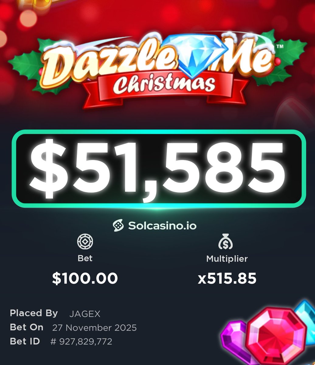 All I want for Christmas is a 515.85x 🎶

$100 ➡️ $51,585! 🎅