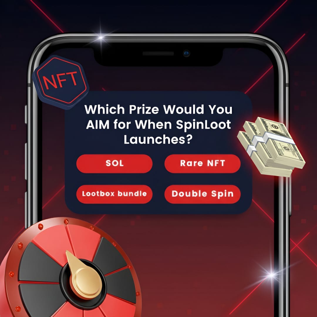 SpinlootSOL's tweet image. Which prize would you aim for when Spin_Loot launches?

1️⃣ SOL

2️⃣ Rare NFT

3️⃣ Lootbox Bundle

4️⃣ Double Spin

💬 Comment your choice and claim your bragging rights! 🗳️ 

#spin #reward