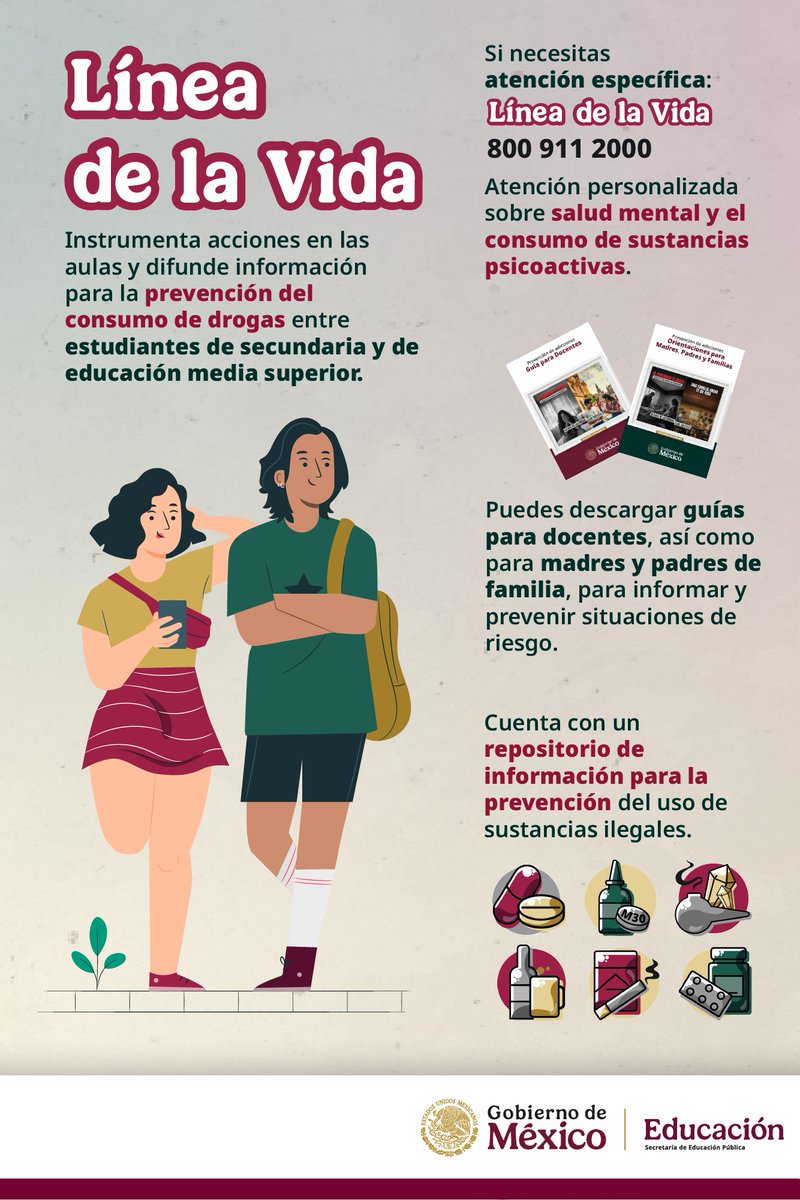 SEPHidalgo's tweet image. ¿Necesitas ayuda o alguien con quién hablar? La #LíneaDeLaVida brinda orientación gratuita y confidencial sobre adicciones y salud mental.
📞 Llama al: 800 911 2000
🌐 O ingresa a: lineadelavida.gob.mx