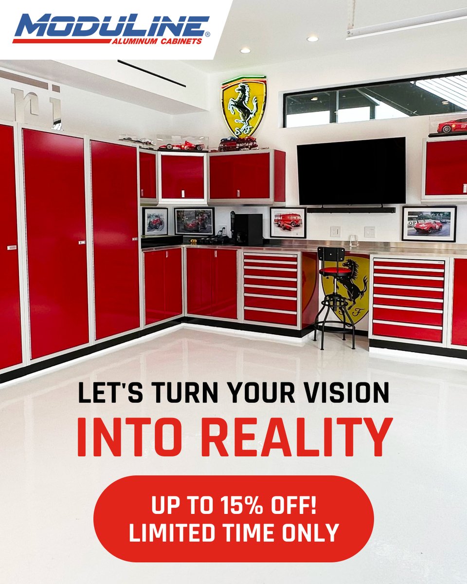 ModulineCabinet's tweet image. Black Friday starts now.

High-end design. Professional performance. American craftsmanship, built for garages that don&apos;t compromise.

Up to 15% Off ProII Series + free drawer liners now through December 5.

Shop our sale now: modulinecabinets.com 

#Moduline #MadeInAmerica