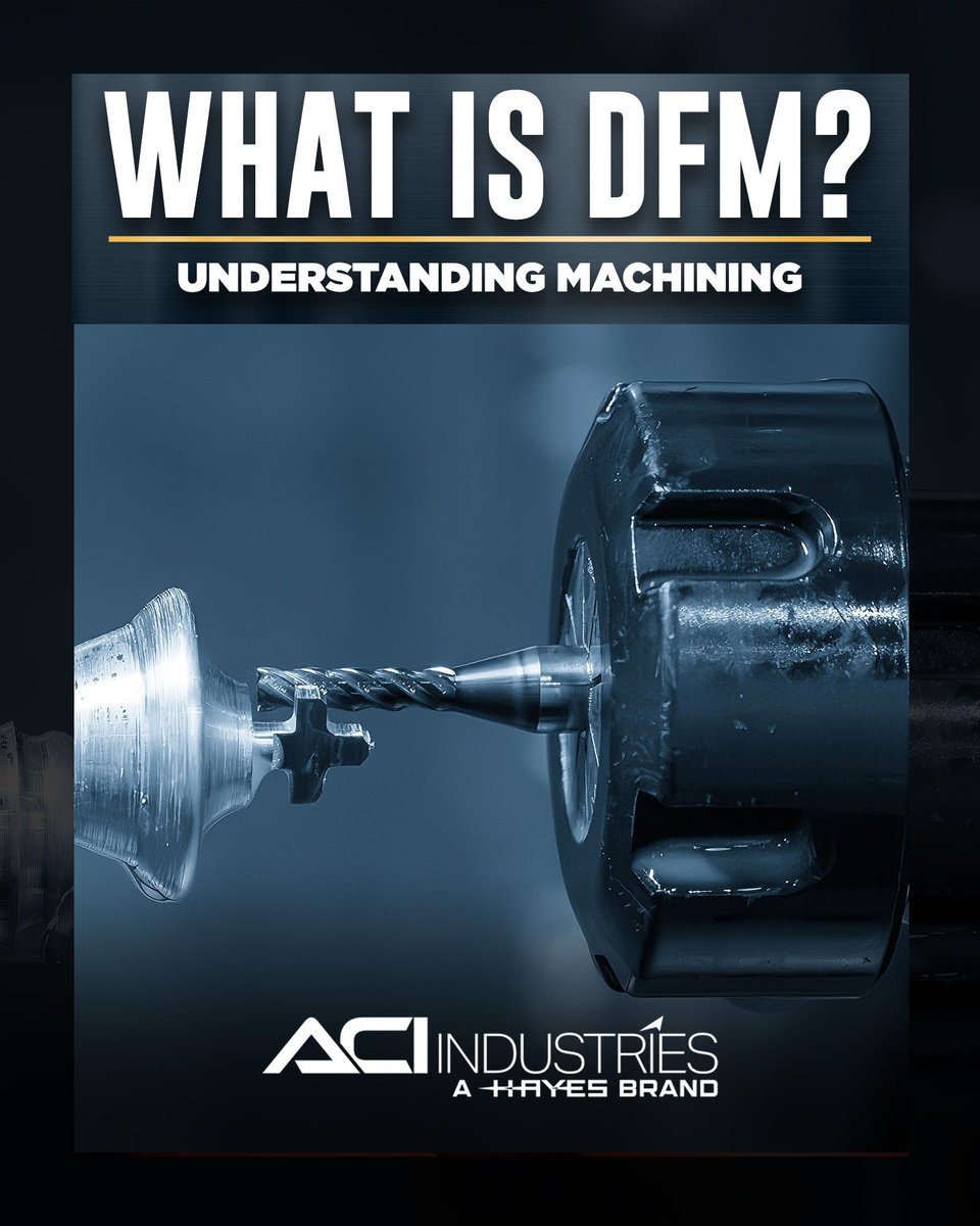 ACIWisconsin's tweet image. #FAQ: What is #DFM?

#Designformanufacturing (DFM) optimizes a part’s design, ensuring it is machined efficiently, accurately, and affordably.

Easily and reliably produce #highquality #OEM components through #CNCmachining processes from ACI:
🔗 aciindustriesinc.com