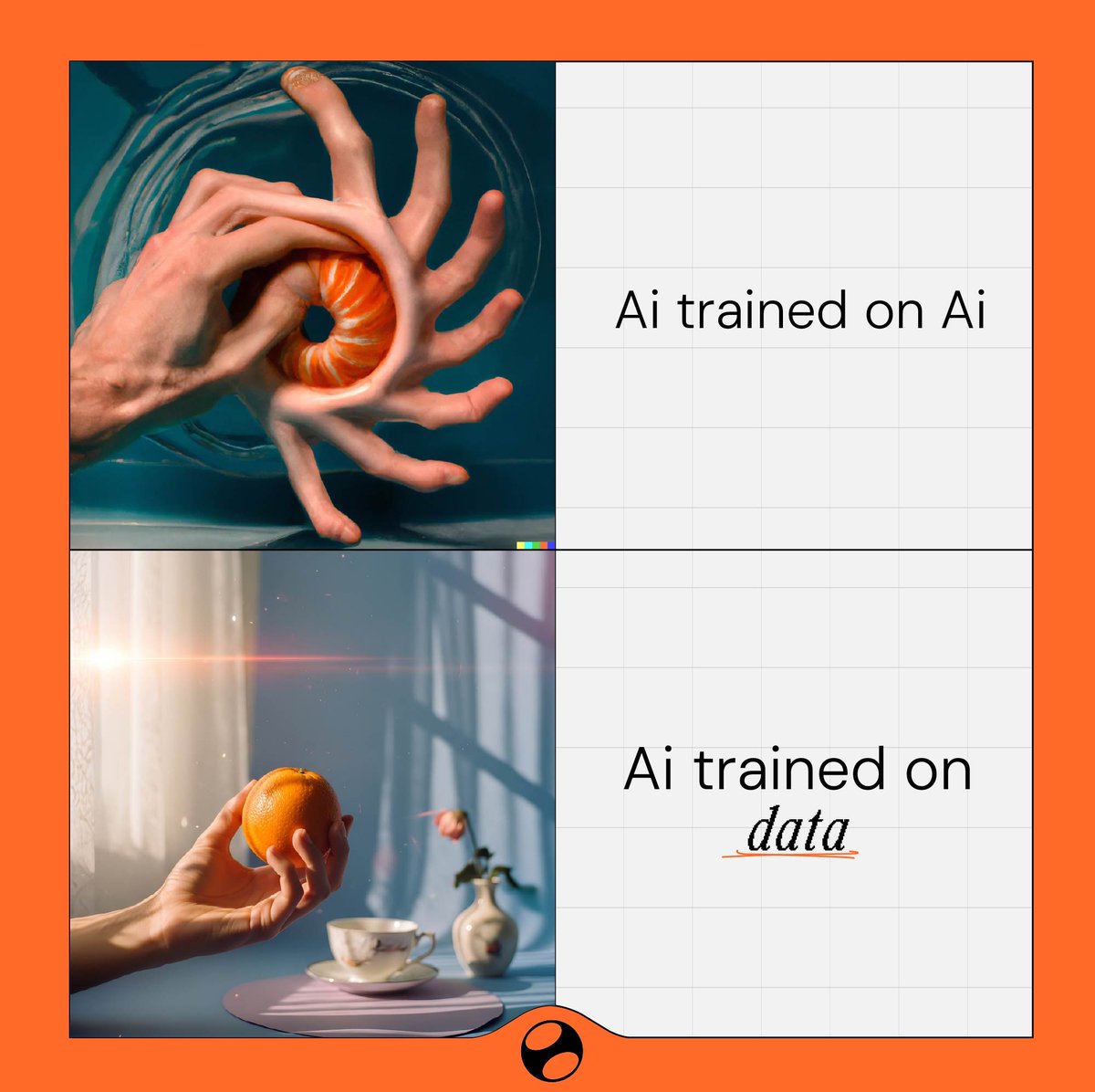 AI trained on AI becomes a photocopy of a photocopy. ⚫️

Models collapse when the training loop loses human grounding. Every generation adds noise, distortion, hallucination. Humans are the last layer of truth.

Have you seen an AI hallucination that only a human could have