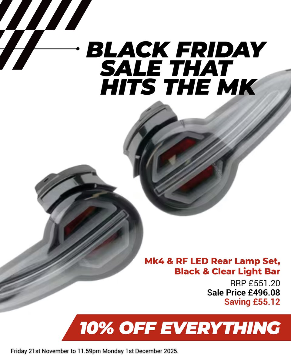 MX5parts's tweet image. Here&apos;s a look at the top 4 products that others are loving a 10% saving on...

This 10% offer runs until Monday, so don&apos;t miss out and be sure to treat yourself and your MX5 this Black Friday.

#mx5ownersclub #mx5parts #eunos #sale #mx5nb #mx5mk2 #mk3  #mx5na #mx5nd #blackfriday