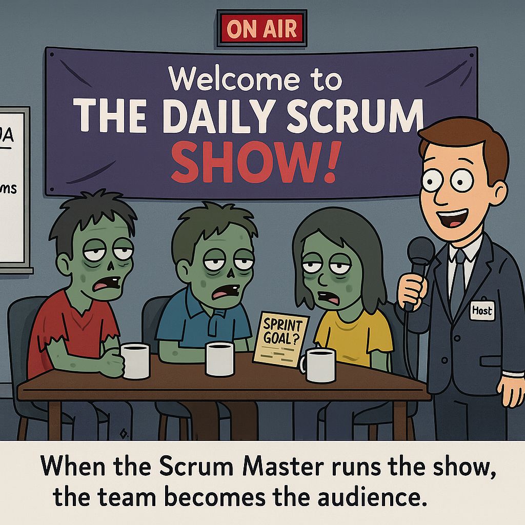 Scrumdotorg's tweet image. If you’re still running every Scrum event, you’ve become the team’s meeting host, not their Scrum Master.

Get some thoughts on this from PST Chris Belknap: scrum.org/resources/blog…

#ScrumMaster #Facilitation