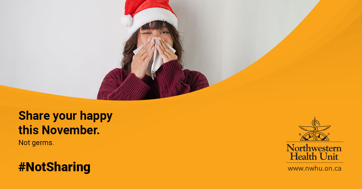 TheNWHU's tweet image. Pre-holiday tip: sniffles ≠ visit.  

Postpone seeing loved ones in care until you’re better.  

Handwashing, masks, and staying home when sick go a long way! ✅  

Share moments, not sneezes.  

ow.ly/rPyo50XyMIJ  
#NotSharing #LoveFromAfar #HealthyLovedOnes