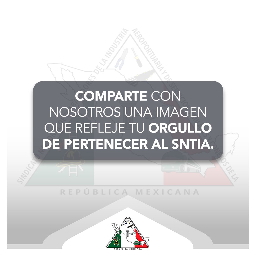 Hoy es viernes y queremos celebrar lo que nos une.
Comparte en los comentarios una foto que muestre un momento especial de tu trabajo o de tu orgullo de pertenecer al SNTIA.