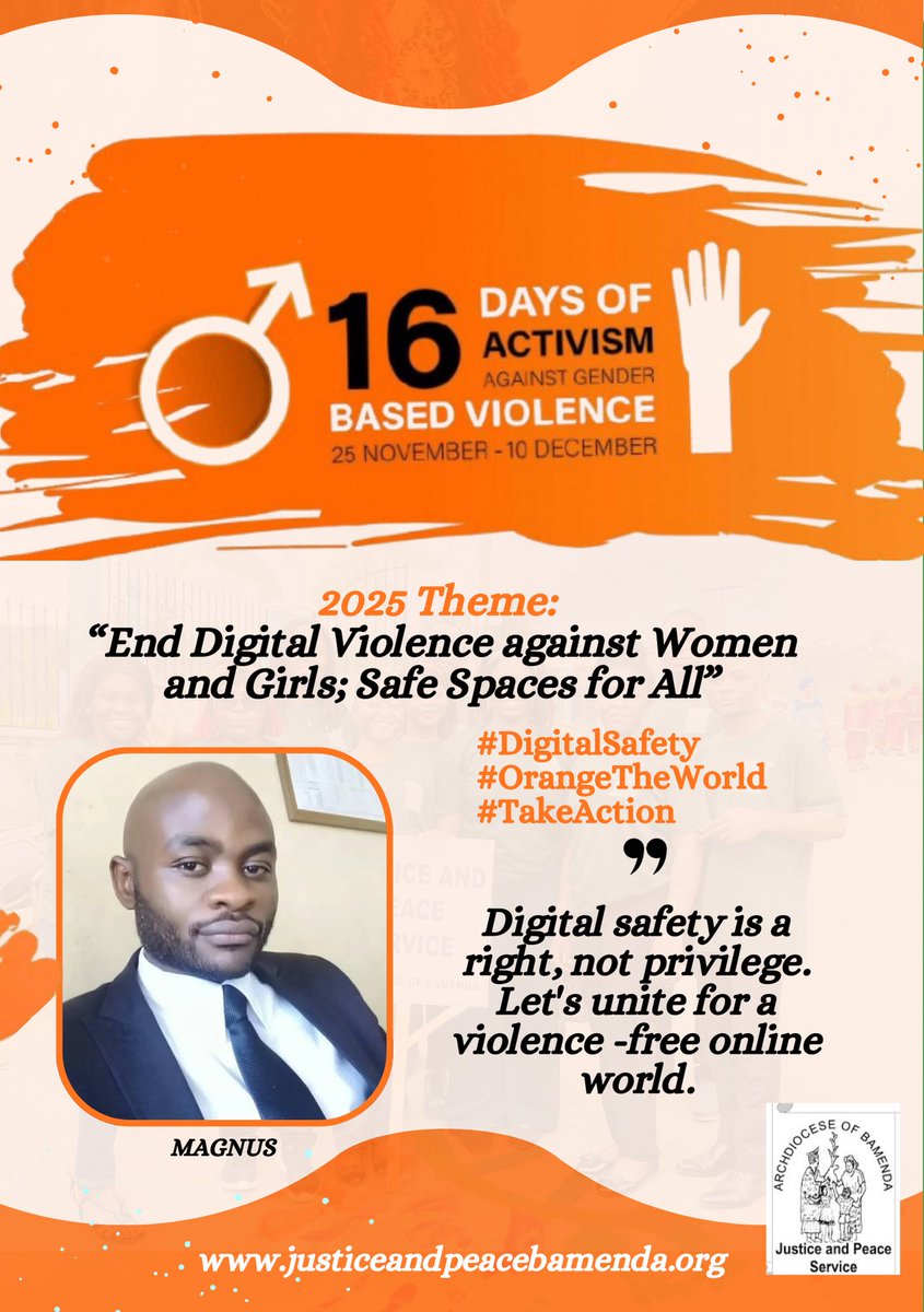 jps_bda's tweet photo. 𝐃𝐚𝐲 𝟒
#16DaysActivism 
#DigitalSafety
#OrangeTheWorld
#TakeAction 
“𝐃𝐢𝐠𝐢𝐭𝐚𝐥 𝐬𝐚𝐟𝐞𝐭𝐲 𝐢𝐬 𝐚 𝐫𝐢𝐠𝐡𝐭, 𝐧𝐨𝐭 𝐩𝐫𝐢𝐯𝐢𝐥𝐞𝐠𝐞. 𝐋𝐞𝐭'𝐬 𝐮𝐧𝐢𝐭𝐞 𝐟𝐨𝐫 𝐚 𝐯𝐢𝐨𝐥𝐞𝐧𝐜𝐞 -𝐟𝐫𝐞𝐞 𝐨𝐧𝐥𝐢𝐧𝐞 𝐰𝐨𝐫𝐥𝐝.” https://t.co/j5qYzyab0r