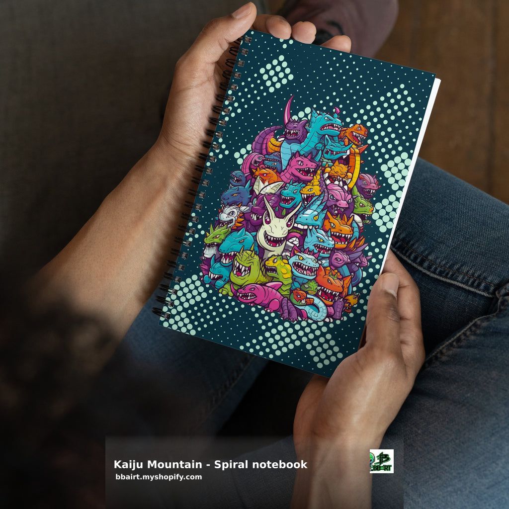 thebbairt's tweet image. Unlock the magic of Kawaii Kingdom with our Kaiju Mountain notebook! Let adorable dragons and ninja cats inspire your creativity. 140 dotted pages to fill with dreams. Order now and embrace the cuteness! 🌟📝 $19.99 #Kawaii #Notebook #Monsters shortlink.store/ajnyayf-fwad