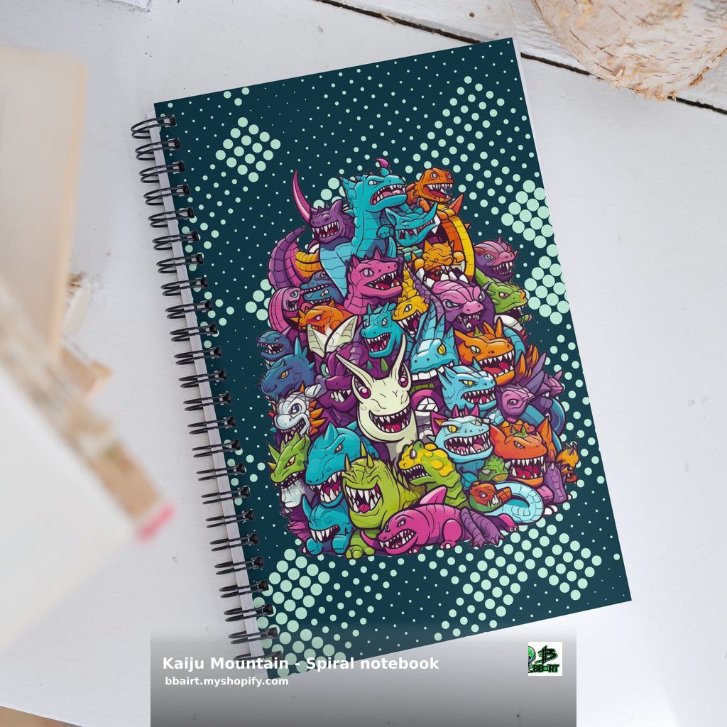 thebbairt's tweet image. Unlock the magic of Kawaii Kingdom with our Kaiju Mountain notebook! Let adorable dragons and ninja cats inspire your creativity. 140 dotted pages to fill with dreams. Order now and embrace the cuteness! 🌟📝 $19.99 #Kawaii #Notebook #Monsters shortlink.store/ajnyayf-fwad