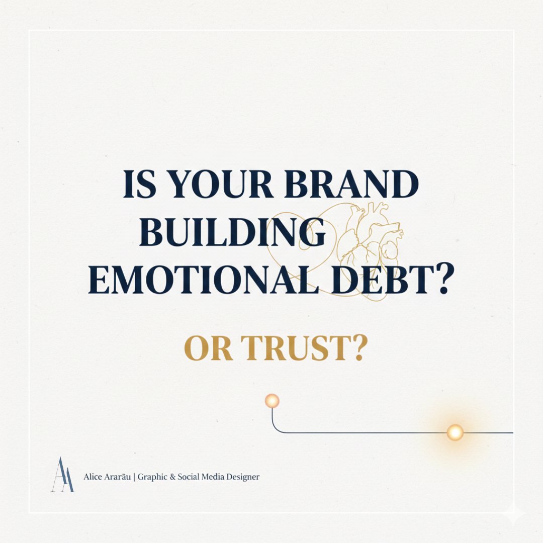 AliceArarau29's tweet image. Friday Truth: Your brand isn&apos;t what you sell. It&apos;s the feeling you deliver.

If your visuals feel generic, that trust dies. Is your brand building emotional debt?

Design is the language of trust. DM me &quot;FEEL&quot; for a quick audit.

#BrandTrust #EmotionalBranding #DesignStrategy