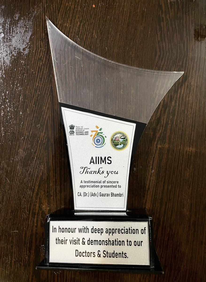 BhambriCa's tweet photo. Thanks AIIMS &amp; Almighty for this gratitude…. https://t.co/ZdYvtsQDAY