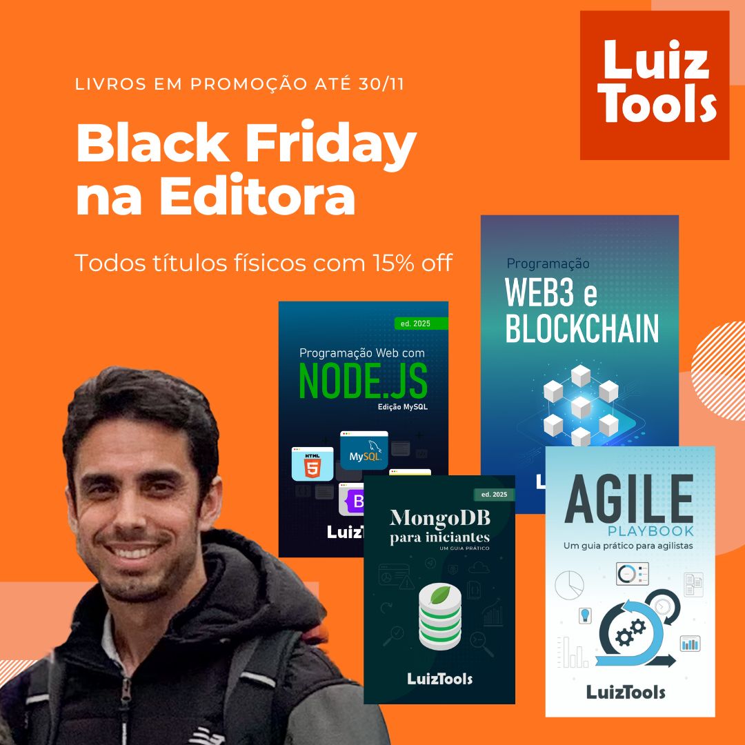 luiztools's tweet image. A editora Uiclap, responsável pela versão impressa dos meus livros anunciou promoção de Black Friday, com 15% de desconto em todos meus títulos usando o cupom BLACKUICLAP, mas somente para pedidos até o dia 30/11, então corra!

loja.uiclap.com/?s=luiztools&amp;amp;p…

#web3 #blockchain #nodejs…