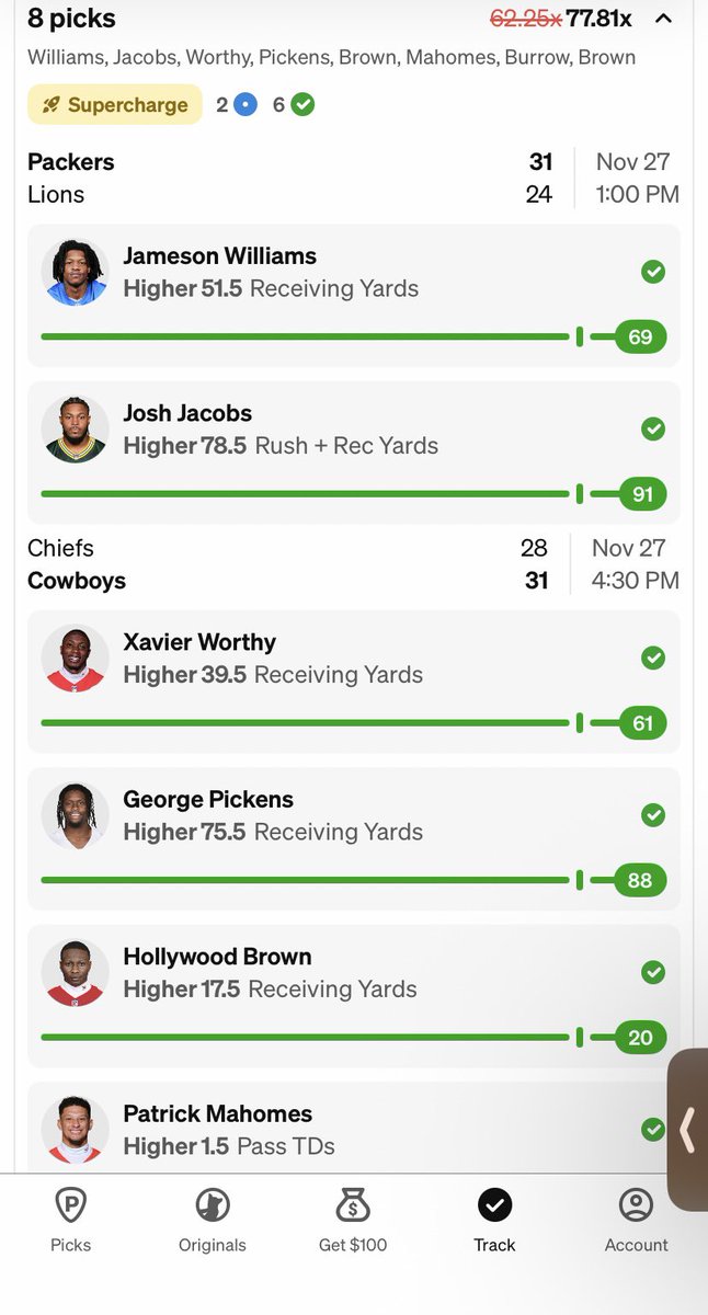 WGRSbets's tweet photo. BANG ‼️ 💰 Hit a x77 and a x96 LEGENDARY DAY ON THANKSGIVING 🦃 #Gambling𝕏 #joinUS #WGRS ‼️ #NFL #bets https://t.co/DfRi7eFnT8