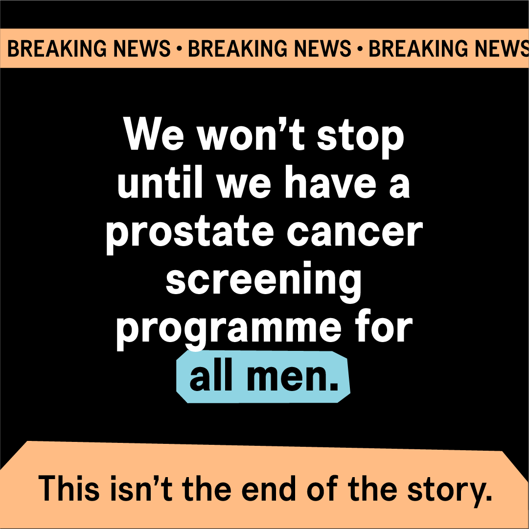 ProstateUK's tweet image. The UK National Screening Committee’s decision to say ‘no’ to #ProstateCancer screening for the vast majority of men is deeply disappointing. 

This isn’t the end of the story. We won’t stop until we have a screening programme for all men. 

➡️ Read more: bit.ly/3VlHBjn